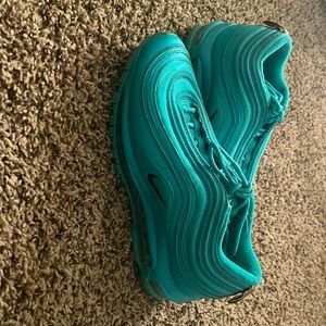 Air Max 97’s . Turquoise color. has been worn twice Women:8